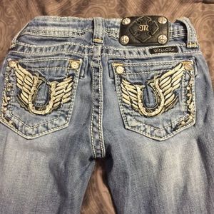 Miss me flying horseshoe jean