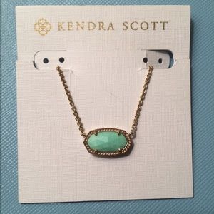 Kendra Scott Elisa teal necklace