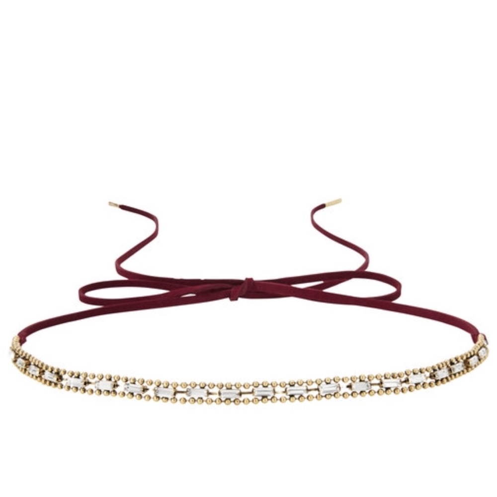 Suede  Baguette Headwrap + Choker