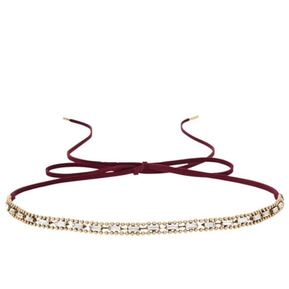 Suede  Baguette Headwrap + Choker