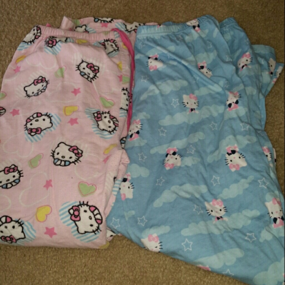 2 large hk pajama pants