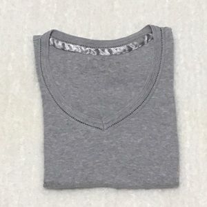 Girls Size 12 Limited Too Gray V-neck Shirt GUC