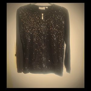 Quacker Factory Lightweight Sequins Jacket