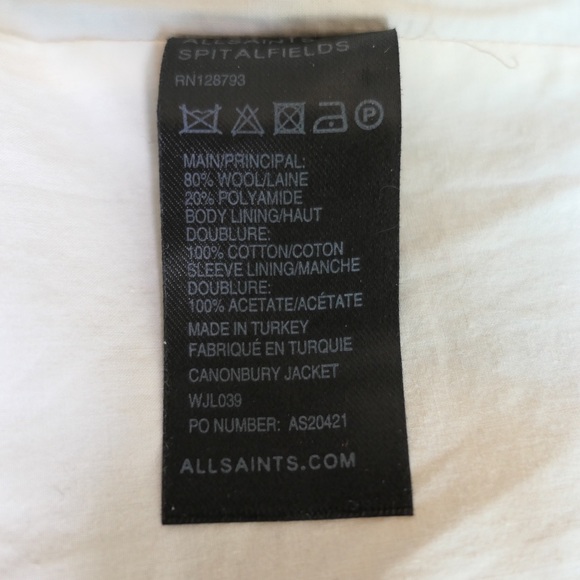 AllSaints Canonbury Blazer Jacket - Picture 6 of 7