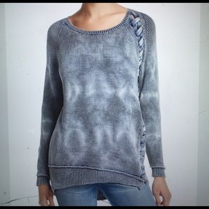 NWT generation love Cameron laceup sweater indigo