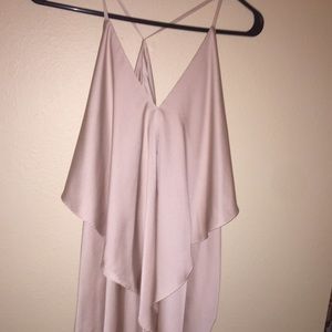 Sexy drapy open back dress