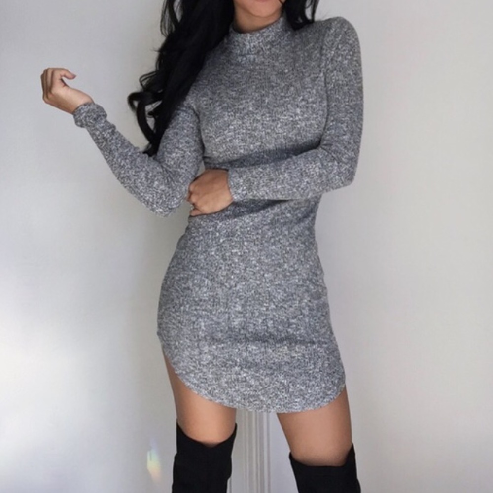 Grey Mini Dress