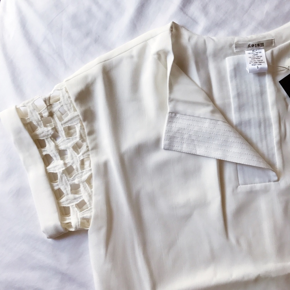 White Cutout Shift Dress - Picture 4 of 8