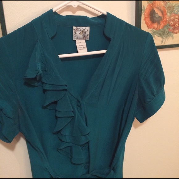 Emerald colored Anthro tunic - Picture 3 of 4