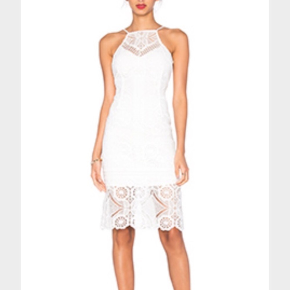 J.O.A. White lace midi dress from Nordstrom