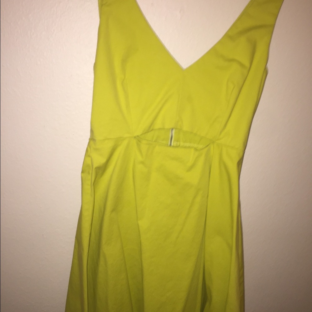 Flirty neon mini dress