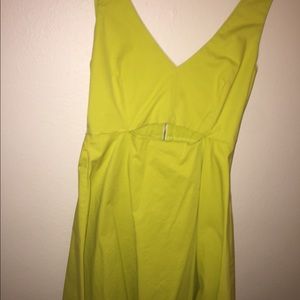 Flirty neon mini dress