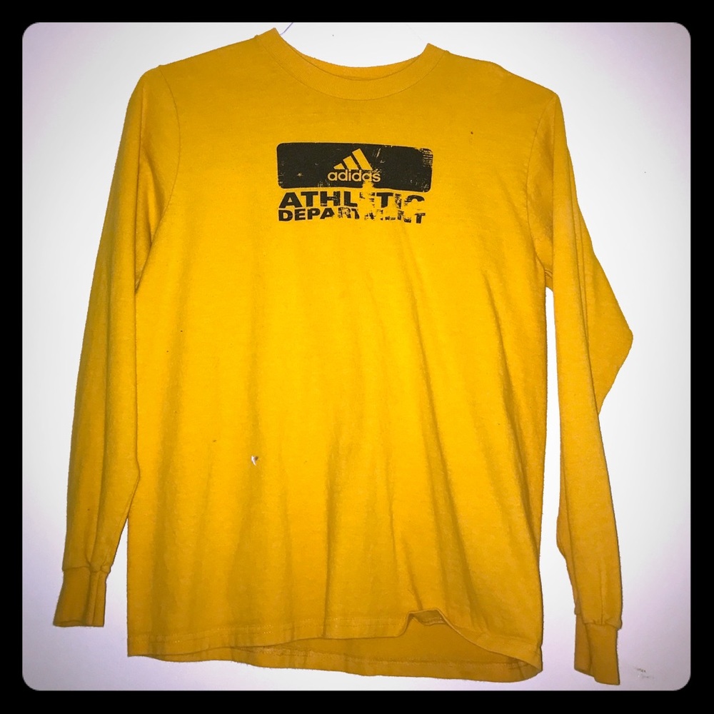Vintage Adidas Yellow Long-sleeve