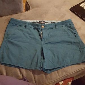 American eagle midi short teal blue