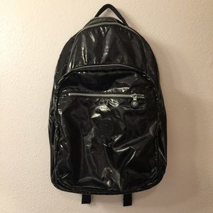 Kipling Seoul Backpack，Metallic black, Used