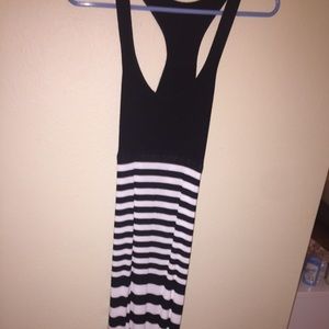 Sexy form fitting maxi BEBE dress