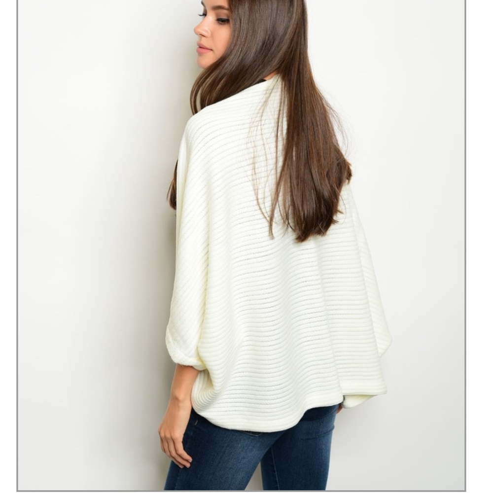 Ivory Cardi-Poncho - Picture 2 of 4