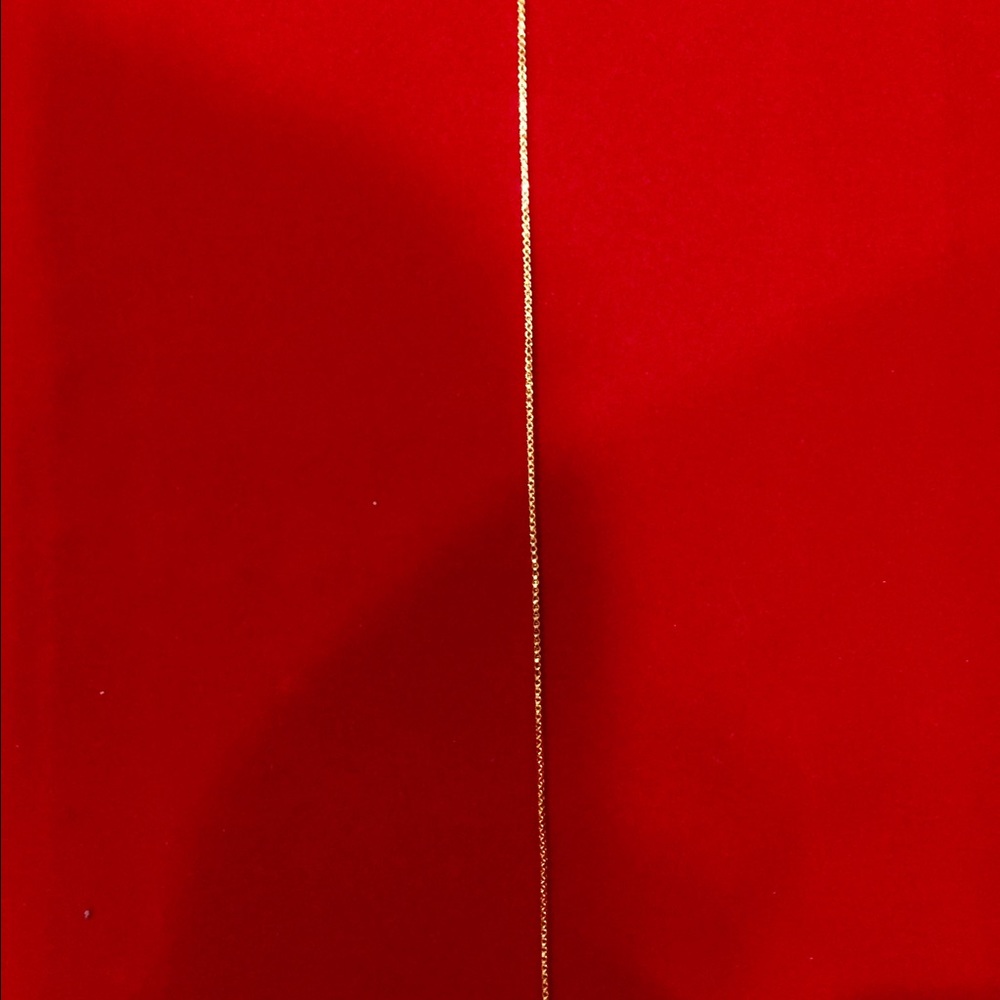 18kt Gold Plated Box Chain Necklace - 50cm