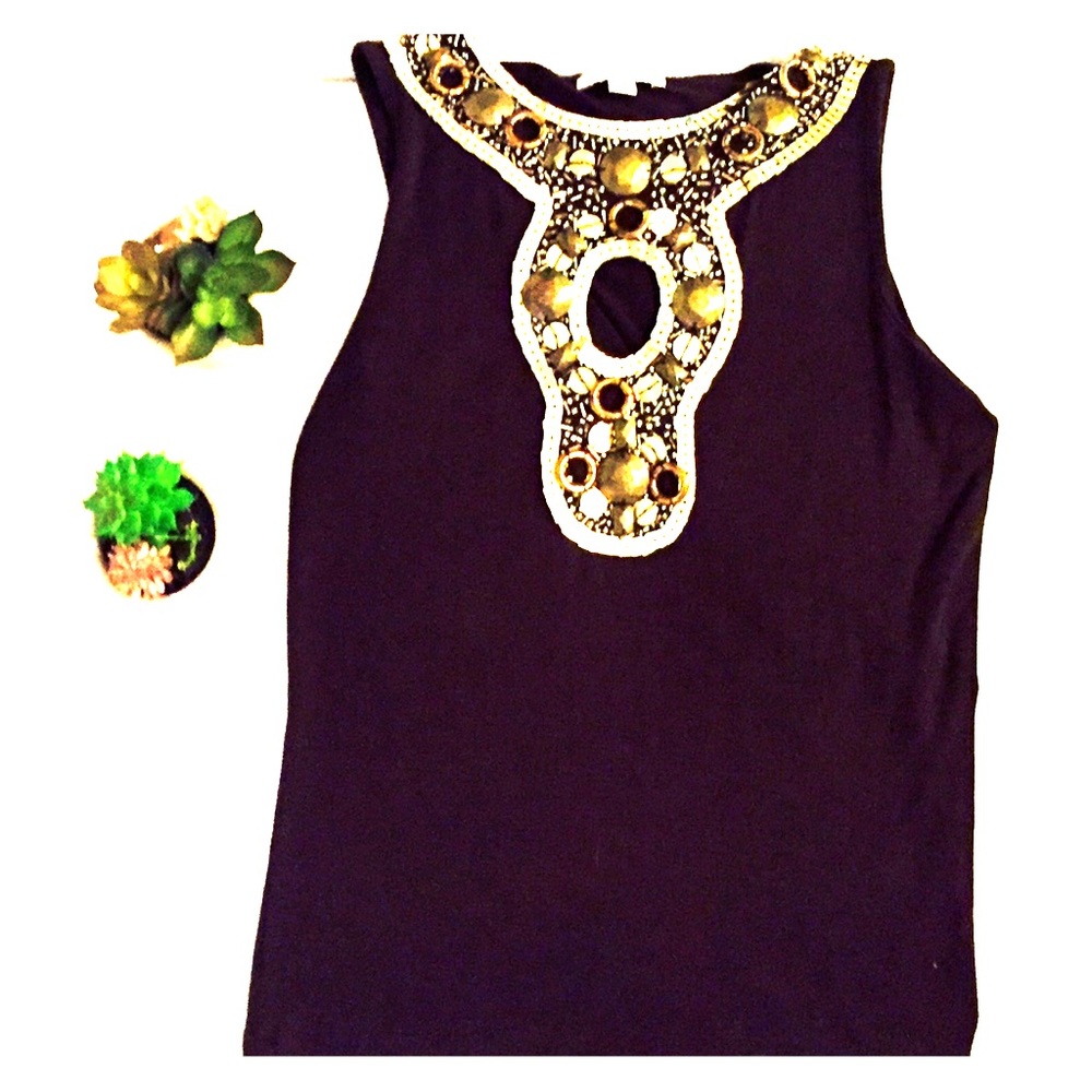 Cache Embellished Blouse | XS