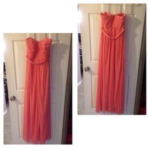 Davids Bridal Versa Dress Coral