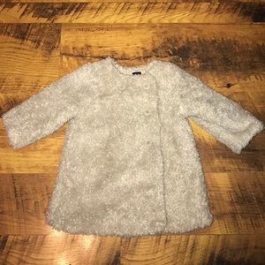 Baby Gap tan faux fur winter coat