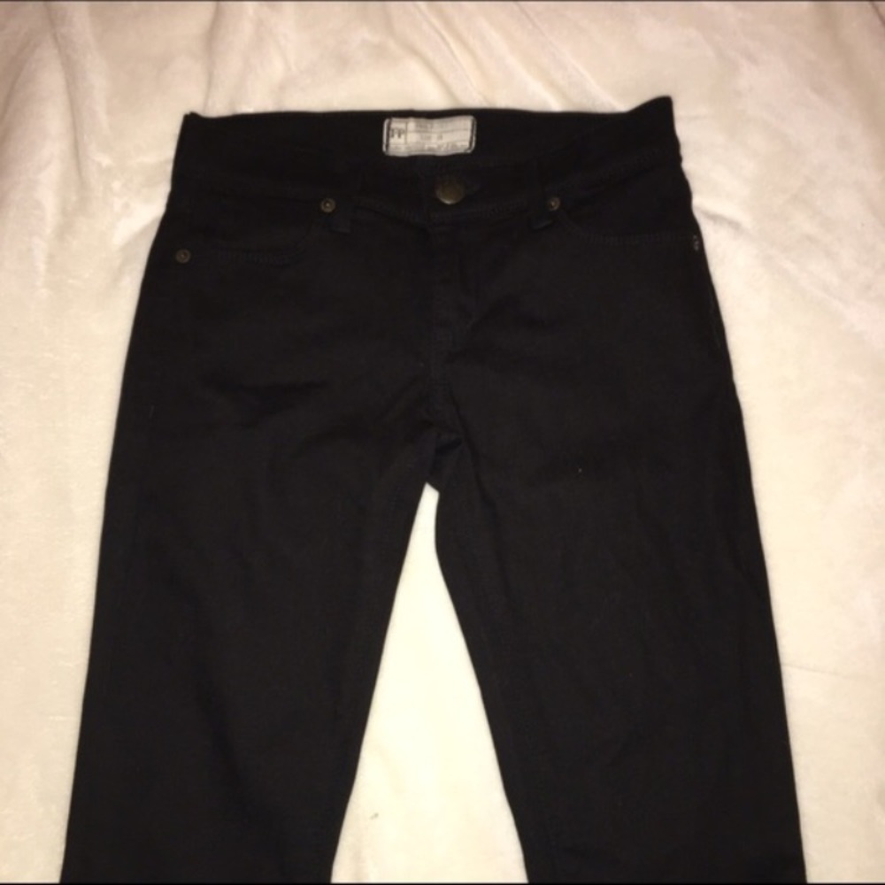 NWOT NEVER WORN free people black skinny jeans