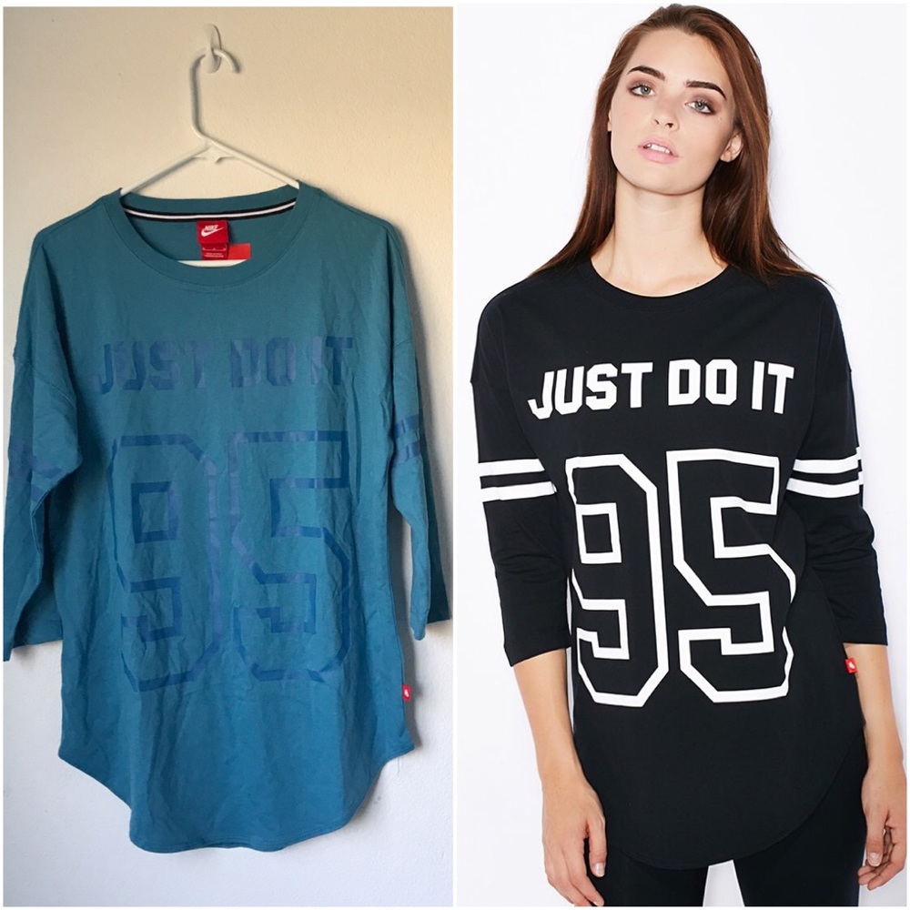 💎NWT💎 Nike Just Do It Jersey 95 Baseball Tee