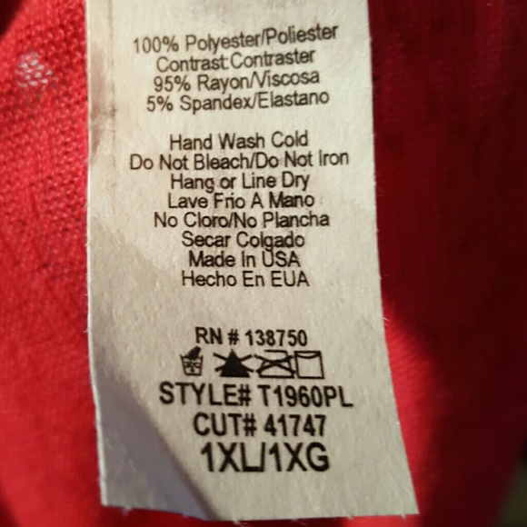 SOLD Bluebell Plus Size 1X 2X Hot Pink Front Top - Picture 8 of 8