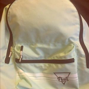Victoria secret pink mint color backpack