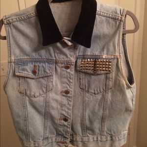Vintage 90s denim vest