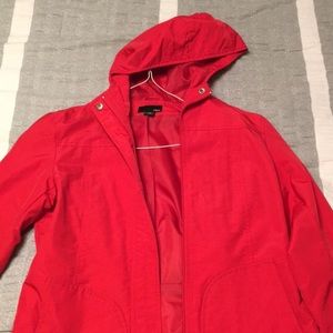 H&M red rain coat