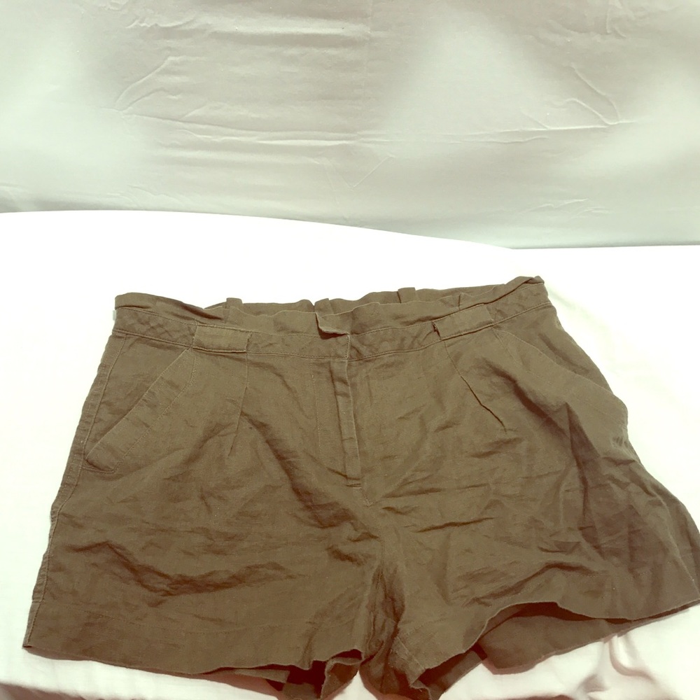 Green cargo shorts