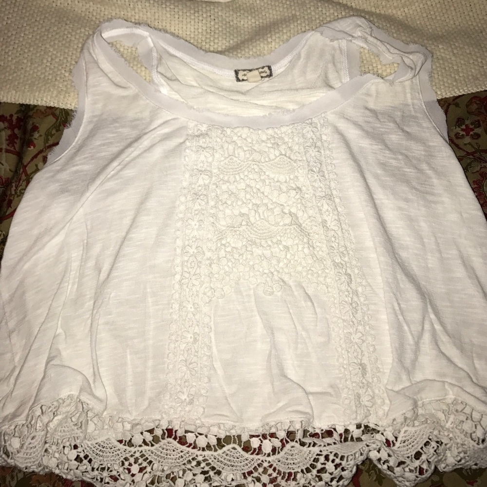 Cute white tank top