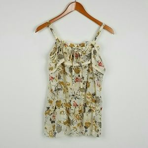 BLUE BIRD BoHo Style Floral Top NWOT