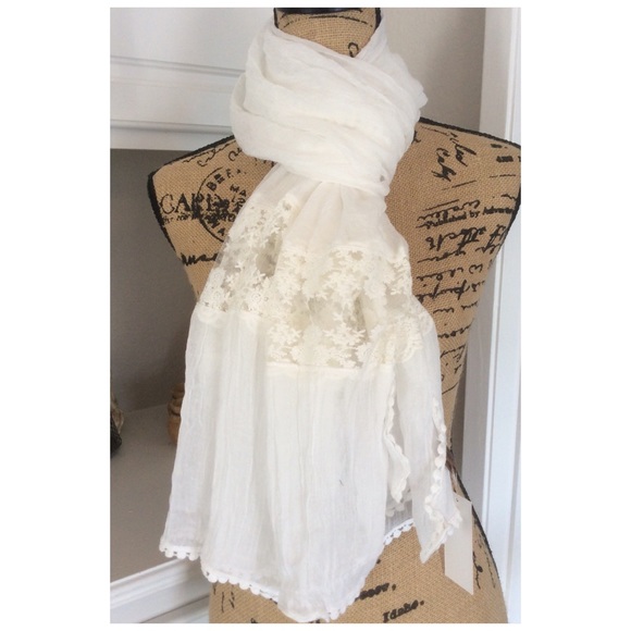Accessories - White Spring Scarf
