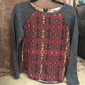 Tribal print sweatshirt