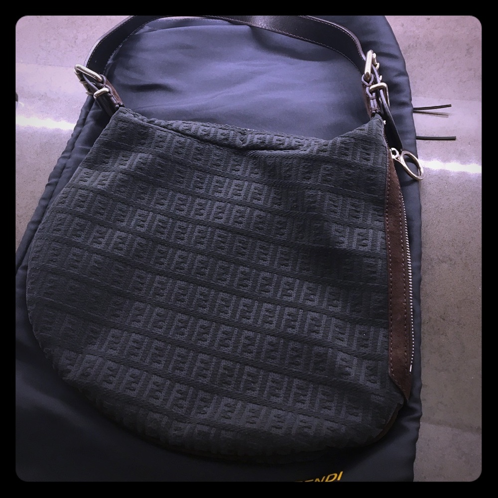 AUTHENTIC FENDI SUEDE HOBO