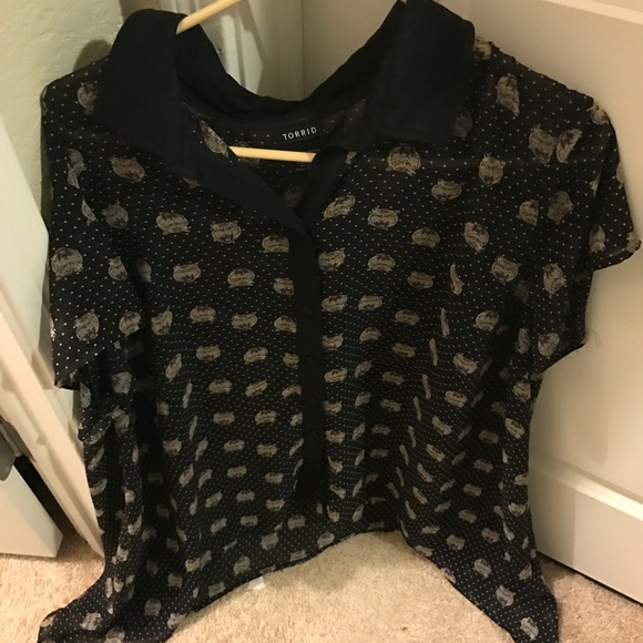 torrid Tops - Torrid shear collared top