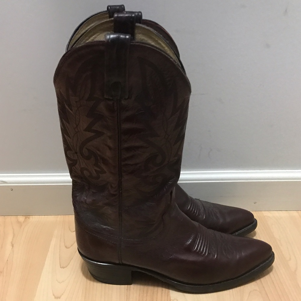 Dan Post Cowboy Boots - Burgundy Color