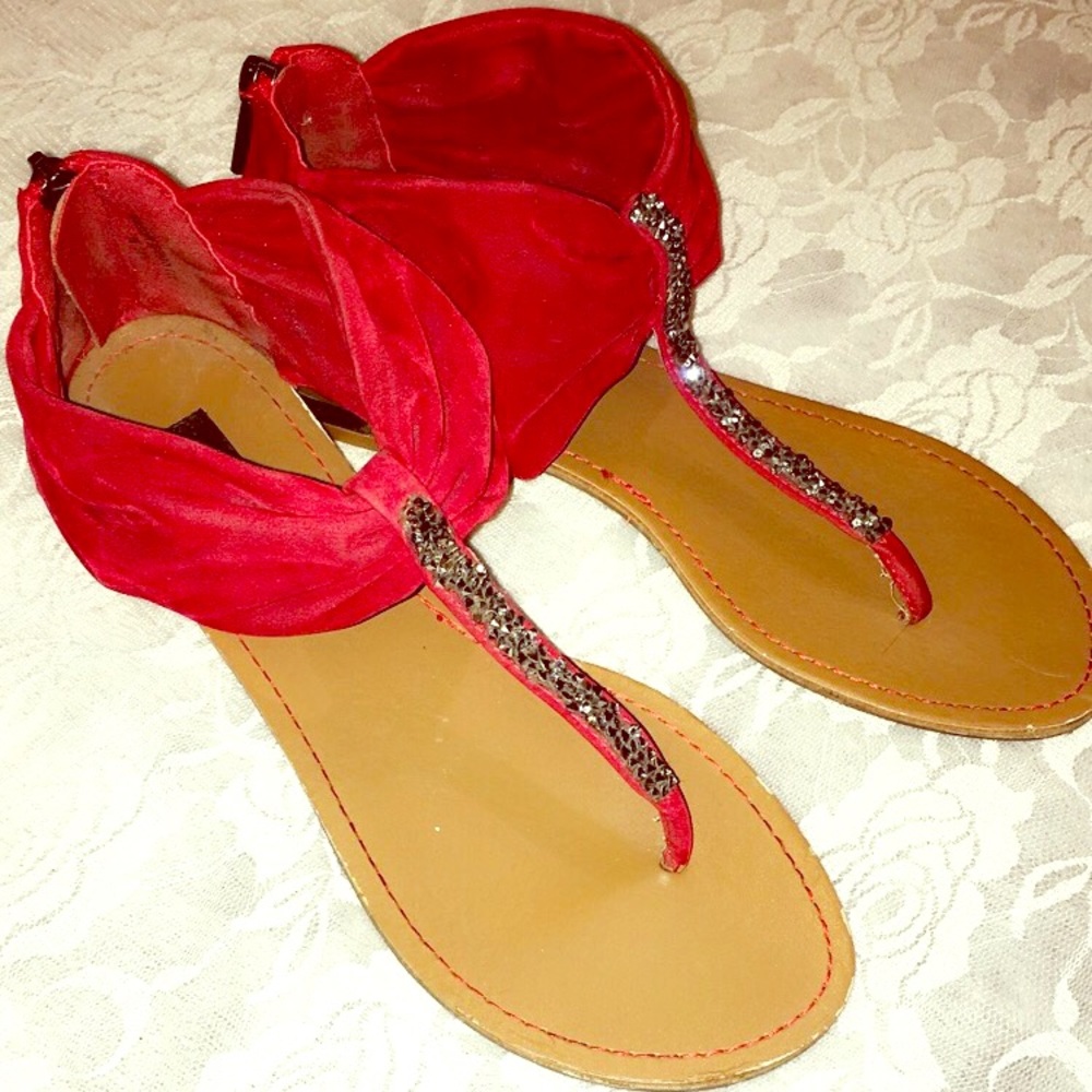 Red Swede Gladiator Sandals