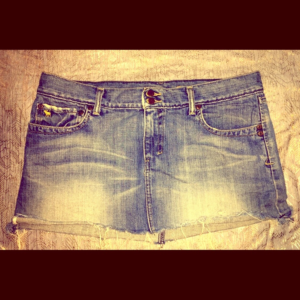 Abercrombie & Fitch Jean Mini Skirt