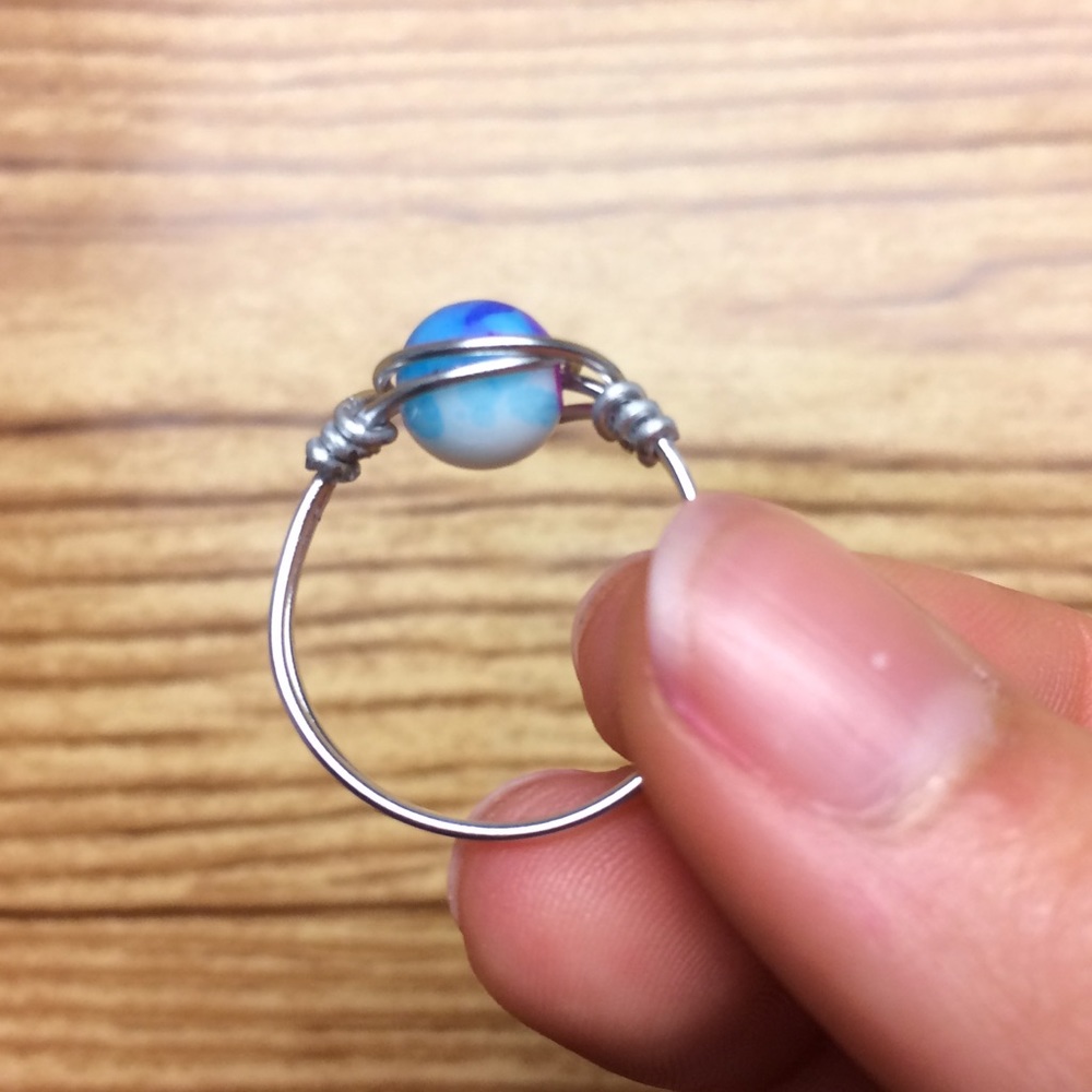 Handmade silver wire rings - Picture 2 of 4