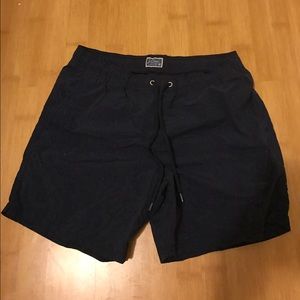 Men's jcrew swim trunks in navy size M