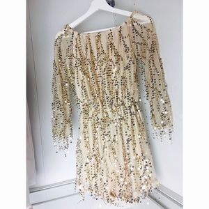 Off Shoulder Sequin Romper