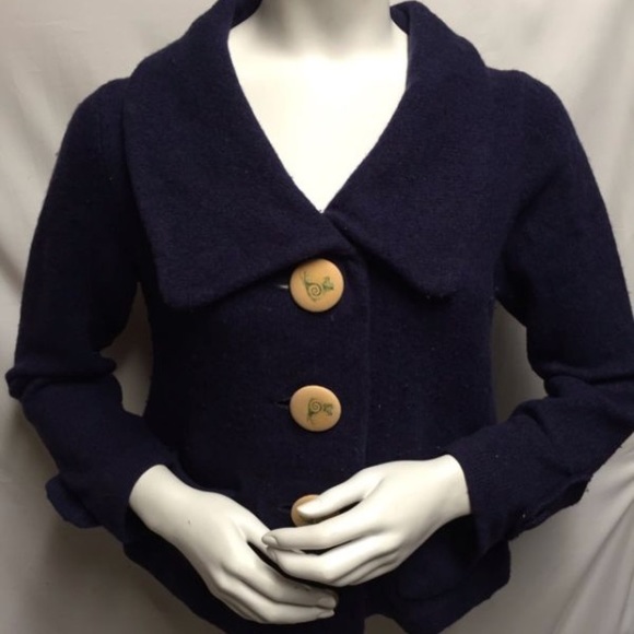 Anthropologie navy blue sweater only used once ! - Picture 7 of 7