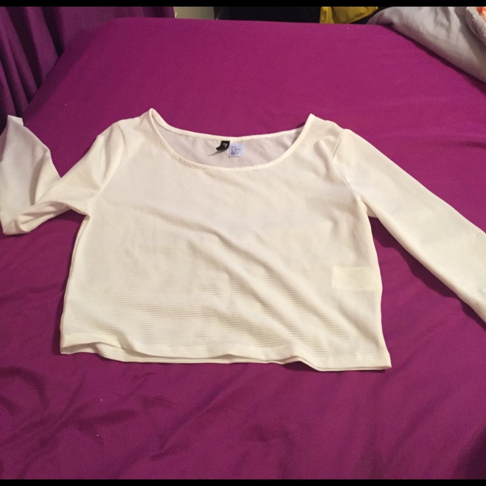 Long sleeve crop top