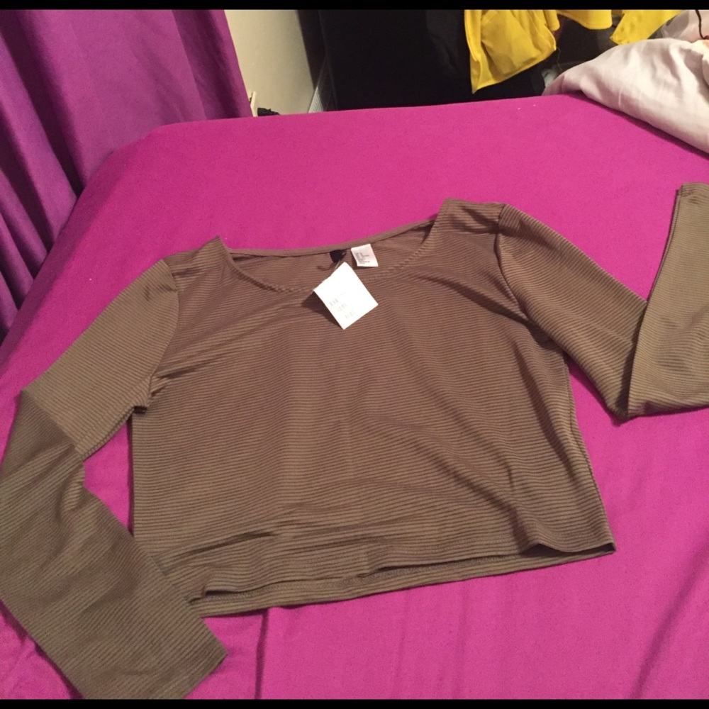 Long sleeve crop top