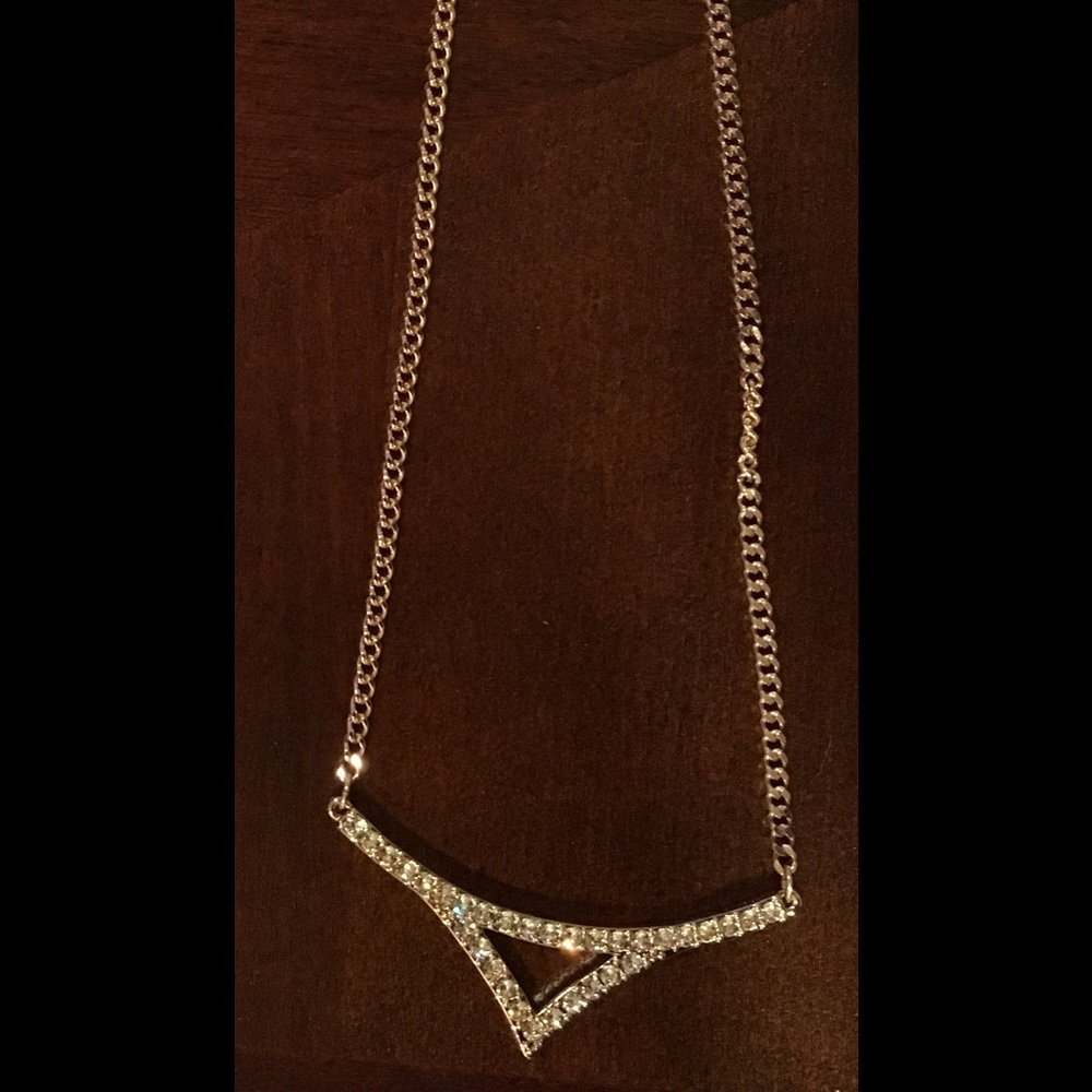 Blush Triangle Necklace (rose gold)