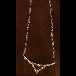 Blush Triangle Necklace (rose gold)