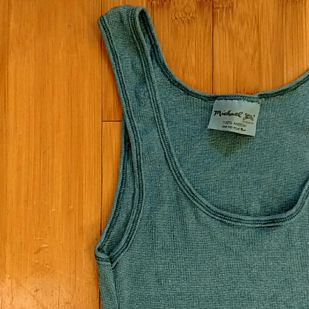 Michael Stars ?? teal tank top w/shine